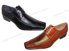 New Men&#39;s Dress Shoes Alligator Crocodile Lace Up Oxfords Western Leathe... - €21,86 EUR+