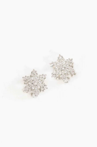 Snowflake Hoop Earrings - £24.93 GBP
