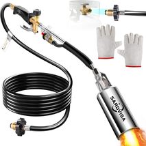 Heavy Duty Propane Torch Weed Burner with 9.8 FT Rubber Hose, Output, Ice Snow - £32.15 GBP