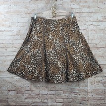 Vintage Women’s Westbound Petites Skirt PXL Animal Print Flare Knee Leng... - $14.95