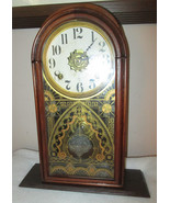 Antique 1882 ANSONIA MANTEL 8 Day Mahogany Beehive STYLE Mantel Clock - $600.94 CAD