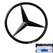 New For Mercedes Benz Black Gloss Badge Emblem Rear Logo Rear Boot C Class 80mm - £16.79 GBP