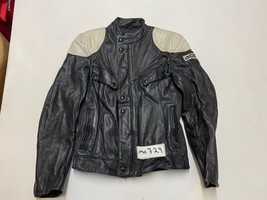 iXS Vintage Leather Motorcycle Jacket Label 44 Armpit/armpit 17&quot; (mc729) - £44.33 GBP