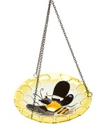 Bee Design Bird Feeder Hanging with Metal Chain Hanger Honeycomb Glass 1... - £23.26 GBP