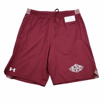 Under Armour Shorts Mens L Red Wildcat Loose Active Athletic Pull On Bottoms - £14.38 GBP