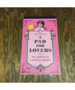 Vintage Paula presents a pad for lovers stationery writing tablet movie ... - $19.75