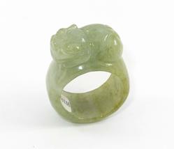 0.8&quot;(20.5mm) Nature China Certified Grade A Jadeite Jade Fortune Pixiu Fine Carv - £59.73 GBP