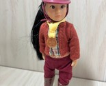 Battat Lori Our Generation Kaori mini 6.5” doll equestrian horseback rid... - $18.70