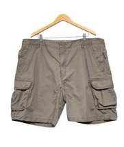 LL Bean Mens Size 44 Gray Cotton Allagash Cargo Shorts Natural Fit   - £10.16 GBP