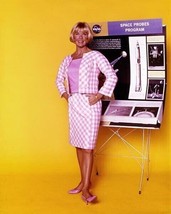 Doris Day 1960&#39;s in pink jacket &amp; skirt stands by NASA Space Probes display - $562.94 MXN