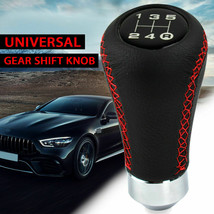 Universal 5 Speed Leather Car Manual Shift Knob Gear Stick Shifter Lever Handle - £9.62 GBP