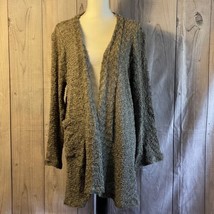 Keren Hart Cardigan, Size Large, Green, 100% Cotton, Hand Wash, Pocket - £23.50 GBP