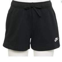 Womens Shorts Nike Black Club Fleece Elastic Waist Drawstring Athletic-sz 2X - £22.94 GBP