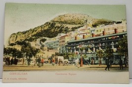 GIBRALTAR Casemates Square PM 1906 Tanger Maroc to Tadmor Ohio Postcard A15 - £7.86 GBP