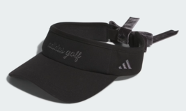 adidas Ribbon Visor Women&#39;s Golf Cap Sportswear Training Hat Black NWT J... - $65.61