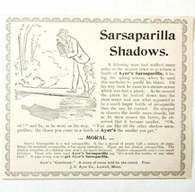 Ayer&#39;s Sarsaparilla Shadow 1897 Advertisement Victorian Quack Medicine A... - $28.05 CAD