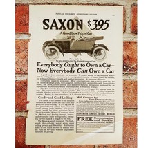 1914 Saxon Automobile $395 - Original Vtg PRINT AD - £16.01 GBP