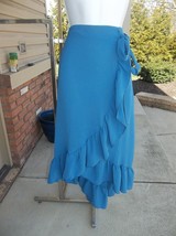 Nwt Mlle Gabrielle Blue Ruffle Skirt Xl - $16.99