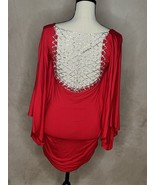 Sky Red Dress With Rhinestone Back - £177.18 GBP