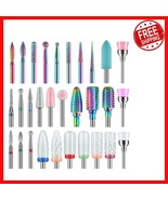 Durable 30Pc Nail Drill Bits Set - Professional Quality for Home &amp; Salon... - $24.78 CAD