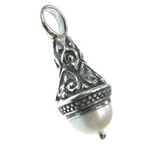 Gerochristo 3418 - Medieval-Byzantine Small Pendant- Sterling Silver &amp; P... - $105.00