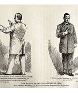 William McKinley Debates Tariff In Congress #3 1901 Victorian Art Print ... - $19.99
