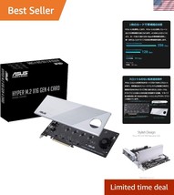 Ultra-Fast NVMe M.2 Expansion Card for High Power SSDs - Fits AMD &amp; Inte... - $2,095.08 MXN