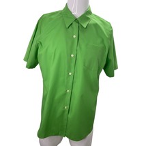 Orvis Women&#39;s Shirt Short Sleeve Button Up Green Size 16 XL - £11.66 GBP