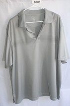 HAGGAR GREY SHORT SLEEVE POLO SIZE XXL #8703 - $6.30