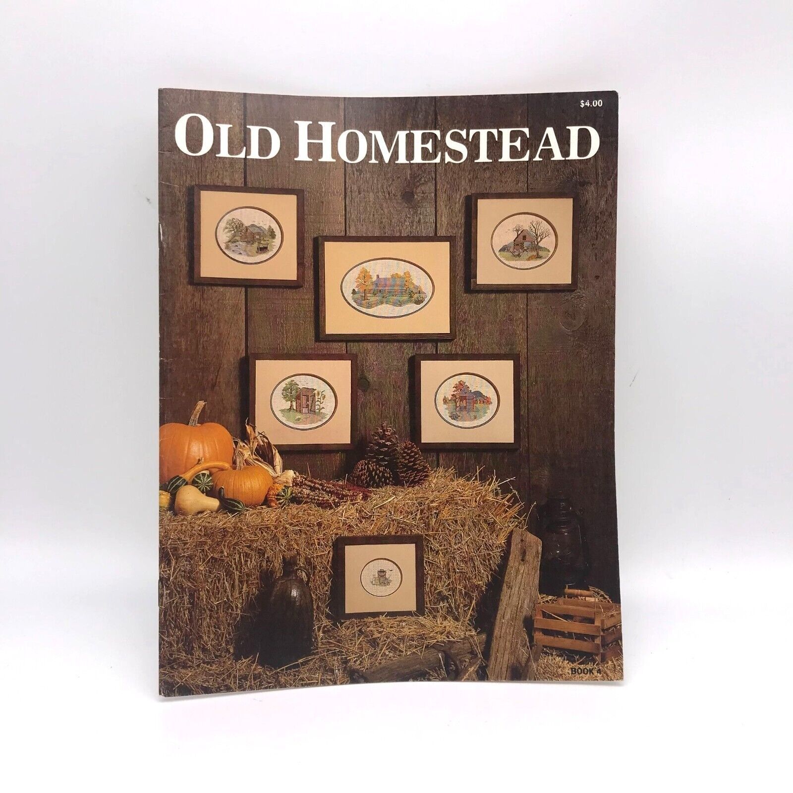 Vintage Cross Stitch Patterns, Old Homestead Book 4, Mary Frances Designs 1982 - $12.60