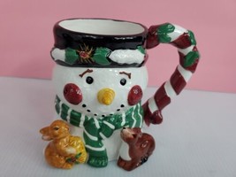 New in box Tis the Season Oversized Snowman 18 Oz Christmas Ceramic Mug - £11.77 GBP