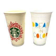 Starbucks Color Changing Cups Set Of 2 Dream In Color Christmas Holiday ... - £10.83 GBP