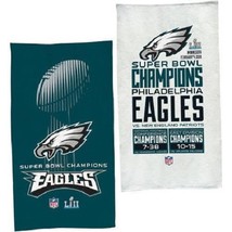 Philadelphia Eagles Super Bowl LII Locker Room Towel 20&quot; by 42&quot; WinCraft - £19.96 GBP