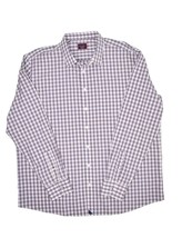 Untuckit Plaid Dress Shirt Mens 3XL Tall Long Sleeve 100% Cotton Button Up - £25.41 GBP