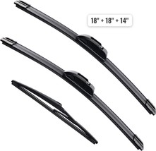 Car Front Rear Windshield Wiper Blade Kit for Subaru Forester 2009-2013 Black - £13.54 GBP