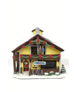 St Nicholas Square Ski Chalet Hand Painted House Building Porcelain Illu... - £34.82 GBP