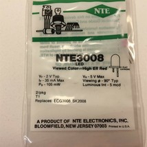 (14) NTE3008 EGC3008 Discrete LED Indicators Red - Lot of 14 - $39.99