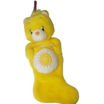 2004 Care Bears Yellow Funshine Bear Plush Christmas Stocking 18” - £15.45 GBP