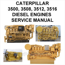 Caterpillar Service Operator Manual 3500 3508 3512 3516 Engines Generator On Cd - £11.95 GBP
