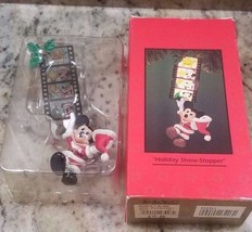 Enesco &quot;Holiday SHOW-STOPPER&quot; Mickey Mouse With Film Strip Christmas Ornament - £8.43 GBP