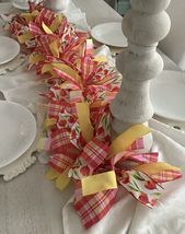 1 Pcs Tulip Rag Tie Garland Easter Wired Wreath Bow 4 ft #MNDC - £67.16 GBP