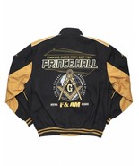 Prince Hall Freemason fraternity Race Jacket Masonic Twill Race Jacket - $2,173.05 MXN