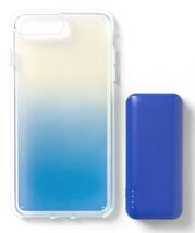 heyday Cool Blue Iridescent Apple iPhone 6, 7 &amp; 8 Plus Case with Power B... - $7.00