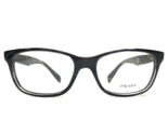 Prada Eyeglasses Frames VPR 14P EAR-1O1 Brown Horn Square Full Rim 55-17... - £124.26 GBP