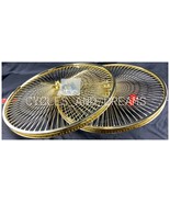 26&quot; DAYTON LOWRIDER Steel Front, Coaster OR Free Wheel 144 SPOKE IN Gold - £163.43 GBP+