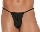 Men&#39;s G-String Pouch T Back Thong Underwear Stretch Black 82922 - $14.84