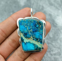 Shattukite Multicolor Gemstone Pendant 925 Sterling Silver Handmade Gift - $6.38