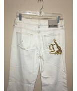 Galliano Wide FLARE Leg pants Trousers giraffe establishment SZ 26  - $4,719.87 MXN
