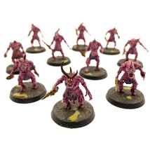 Daemons of Nurgle Plaguebearers 10 Painted Miniatures Fiend Age of Sigmar - $74.99