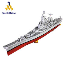 Model Building Blocks Set for USS Iowa BB-61 Battleships Warship MOC Bricks Toys - £474.80 GBP